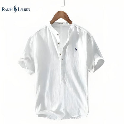 RL Leinen-Henley-Shirt für Herren