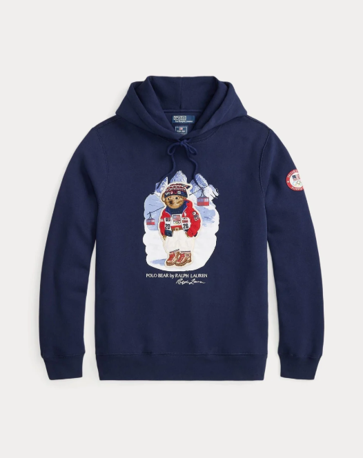 RL Team USA Polo Bear Hoodie