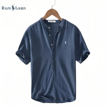 RL Leinen-Henley-Shirt für Herren
