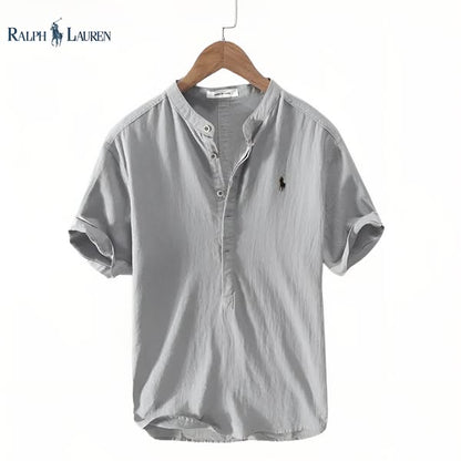 RL Leinen-Henley-Shirt für Herren