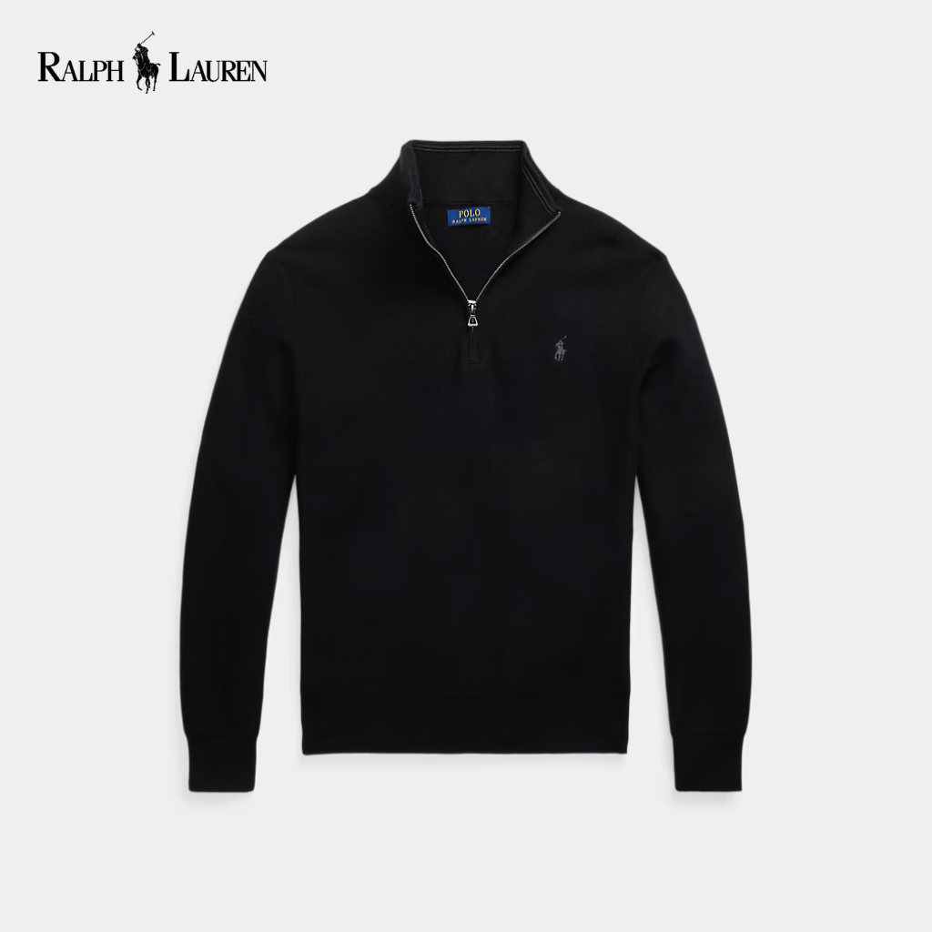 RL Oxford Quarter-Zip Merino