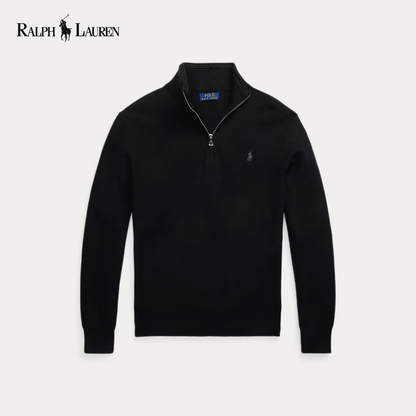 RL Oxford Quarter-Zip Merino
