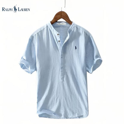 RL Leinen-Henley-Shirt für Herren