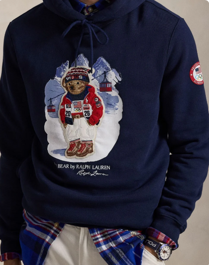 RL Team USA Polo Bear Hoodie