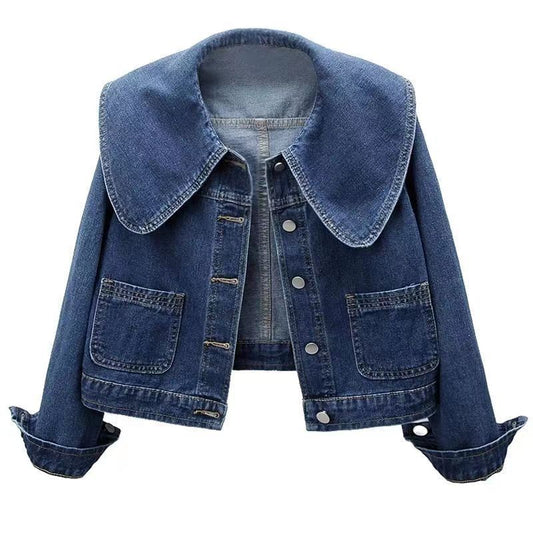 Constantino Sofia Denim Crop Coat