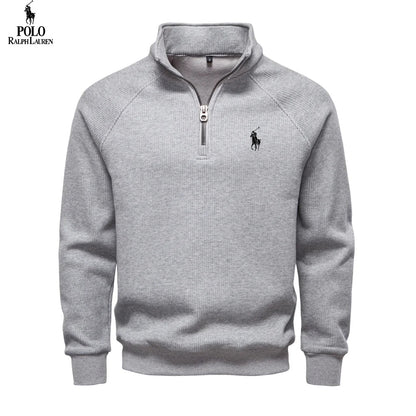 Premium Thermal Cotton Zip Sweater