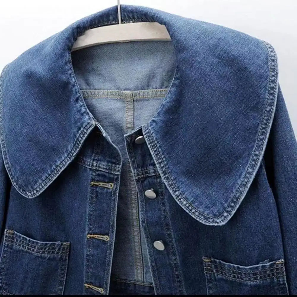 Constantino Sofia Denim Crop Coat