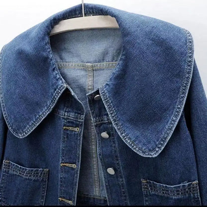 Constantino Sofia Denim Crop Coat