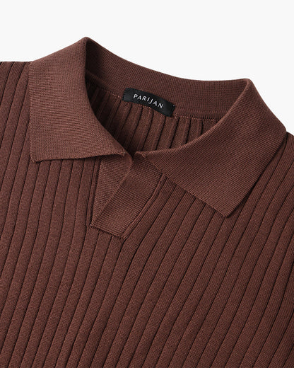 SUWON V-Ausschnitt Polo