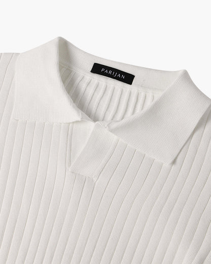 SUWON V-Ausschnitt Polo