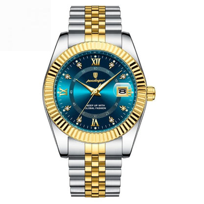 POEDAGAR GoldenStar - 40mm Uhr | Wasserdicht | Edelstahl
